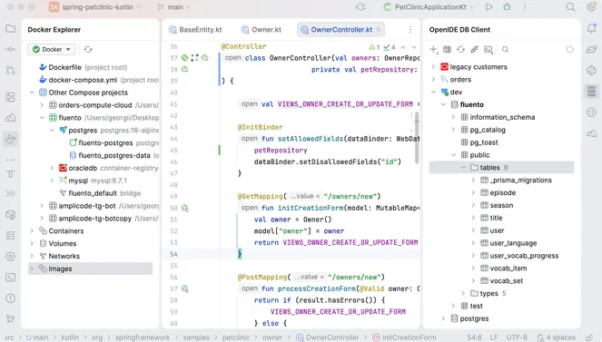 Экран IDE для Kotlin